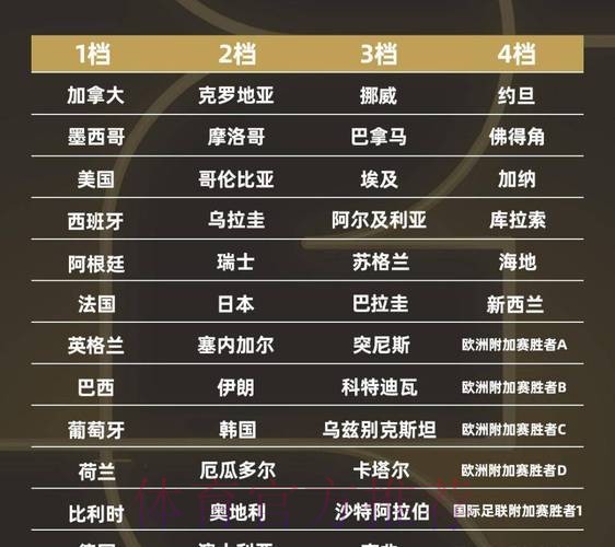 2026世界杯比分排行最新动态